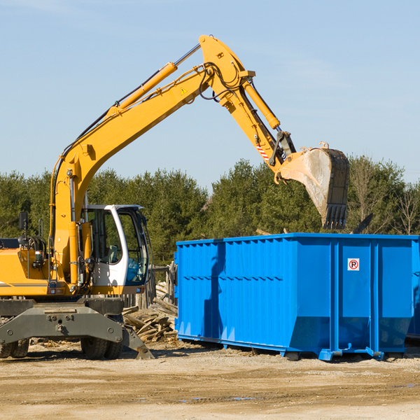 are there any restrictions on where a residential dumpster can be placed in Teton County